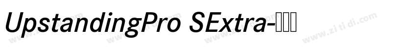 UpstandingPro SExtra字体转换